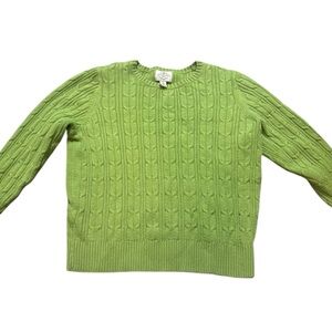 Green Saint John's Bay Sweater Size M Petite